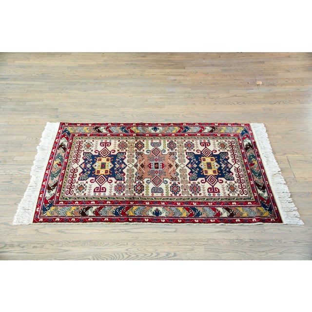 Vintage Persian Ardebil Rug For Sale - Image 10 of 10