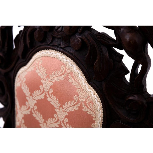 Antique German Table with Chairs, 1870, Set of 5 For Sale - Image 9 of 18