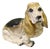 Hand-Painted Ceramic Basset Hound Figure from King, 1940 For Sale