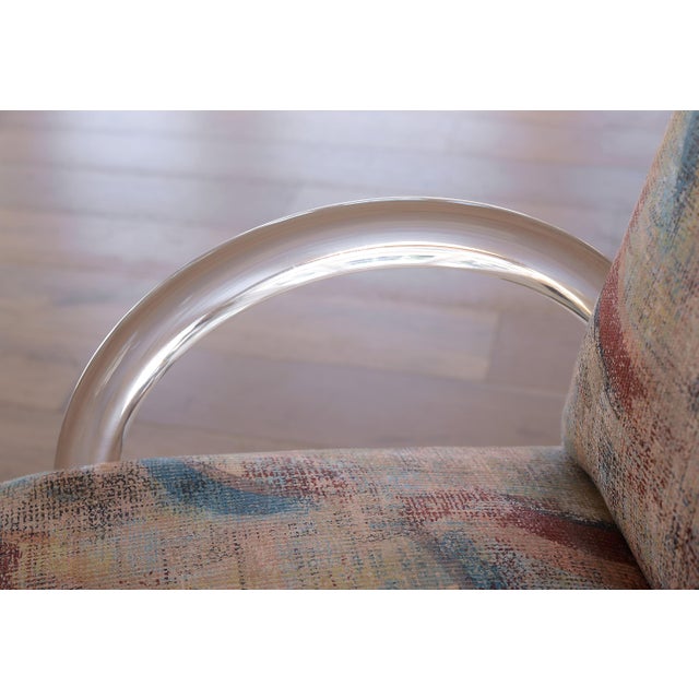 Vintage 1970s Leon Rosen Waterfall Lucite Armchairs for Pace Collection - A Pair For Sale - Image 14 of 15
