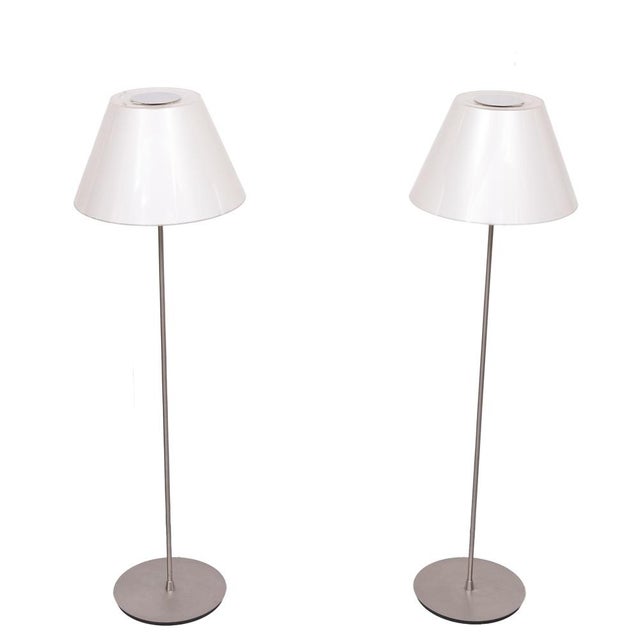 Le Klint Modern Floor Lamps in Polished Aluminum and Acrylic Glass from Le Klint, Sweden, 2010, Set of 2 For Sale - Image 4 of 13