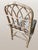 Rattan Chair With Printed Linen Cushion For Sale - Image 4 of 4