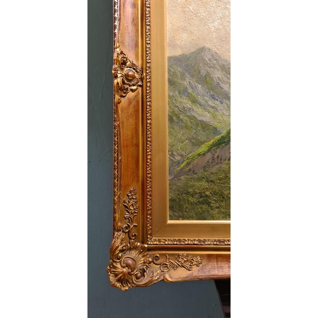 Giuseppe Gheduzzi, Landscape, Early 1900s, Oil on Wood, Framed For Sale - Image 17 of 18