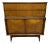 Mid-Century Modern United Diamond Walnut High Chest For Sale