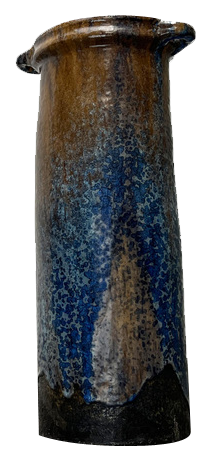 Mid-Century German Studio Pottery Brutalist Floor Vase by Gerhard Liebenthron, 1967