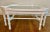 White Lacquered Faux Bamboo Coffee Table With Glass Top For Sale In San Antonio - Image 6 of 6