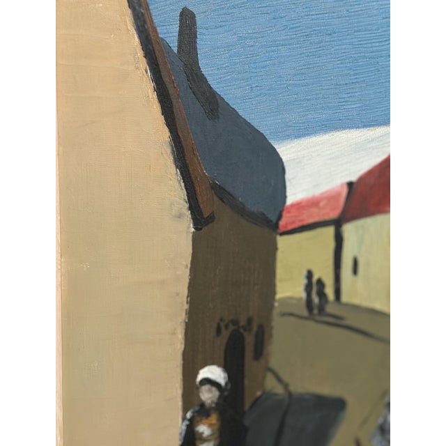 Swedish Artist, Alley, 1950s, Oil on Canvas, Framed For Sale - Image 5 of 16