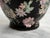 Chinese Export Famille Noire Hand-Painted Floral Vase For Sale - Image 4 of 11