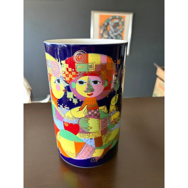 1970s Bjorn Wiinblad for Rosenthal "1001 Nights" Porcelain Vase For Sale - Image 5 of 10