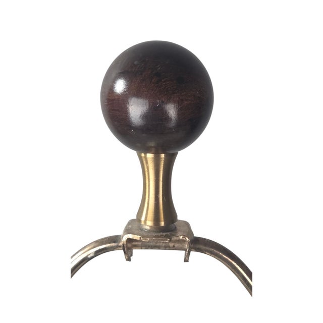 Vintage Wildwood Crackle Glaze Ceramic Urn Table Lamp With Ribbon Swag Motif For Sale - Image 9 of 10