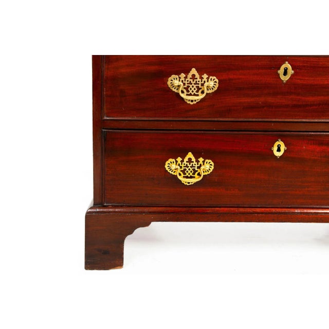 George III English Antique Mahogany Bookcase Secretary Desk Circa 1780 For Sale - Image 10 of 12