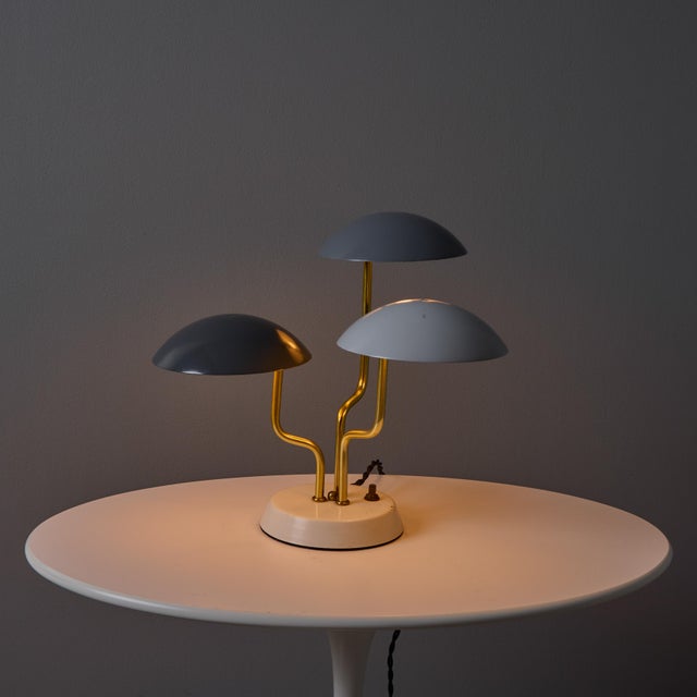 1950s Gino Sarfatti Tricolore Grey Table Lamp for Arteluce For Sale - Image 9 of 18