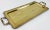 Brass Vintage Large Scrolled Edge Handled Brass Tray For Sale - Image 8 of 11
