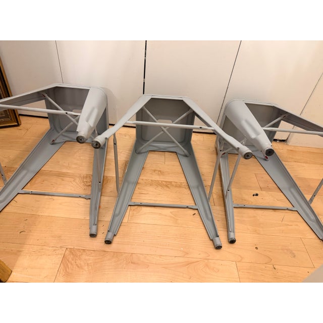 Beige Tolix Marais H65 Steel Counter Stools by Xavier Pauchard, Set of 3 For Sale - Image 8 of 12