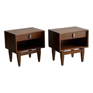Mid 20th Century Nightstands by Rs Associates - Pair, Attributed For Sale