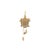 A vintage charm crafted from 14k gold. Features a detailed cuckoo clock design with pinecone weights. Measures 1.75 inches...