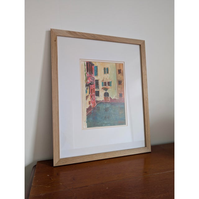 P.H. Spence, Venice Canal, 1980s, Watercolor on Paper, Framed For Sale - Image 6 of 6
