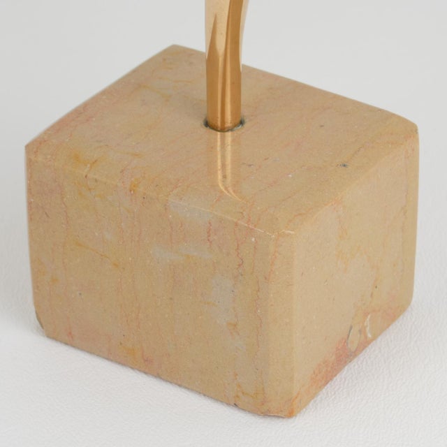 Roland Masson Abstract Organic Bronze Sculpture on Marble Base, circa 1990 For Sale - Image 13 of 13