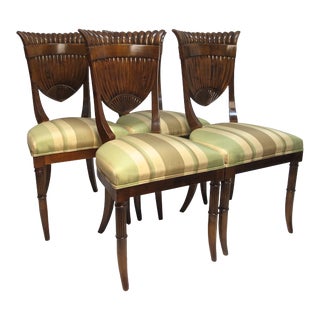 Mid 20th Century Italian Biedermeier Style Chairs - Set of 4 For Sale