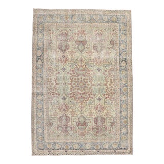 Antique Persian Yazd Rug - 10'02 x 14'09 For Sale