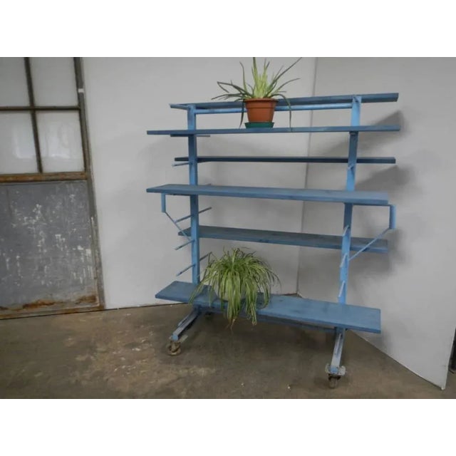 Ceramist's Display Shelf with Wheels, 1950s For Sale - Image 10 of 11