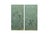 W20"* H40", Emerald Green Peacock Peony 2-Panel Chinoiserie Wallpaper Panels , No Frame, Tea Paper For Sale
