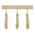Schumacher Addington Molded Tassel Fringe in Champagne For Sale