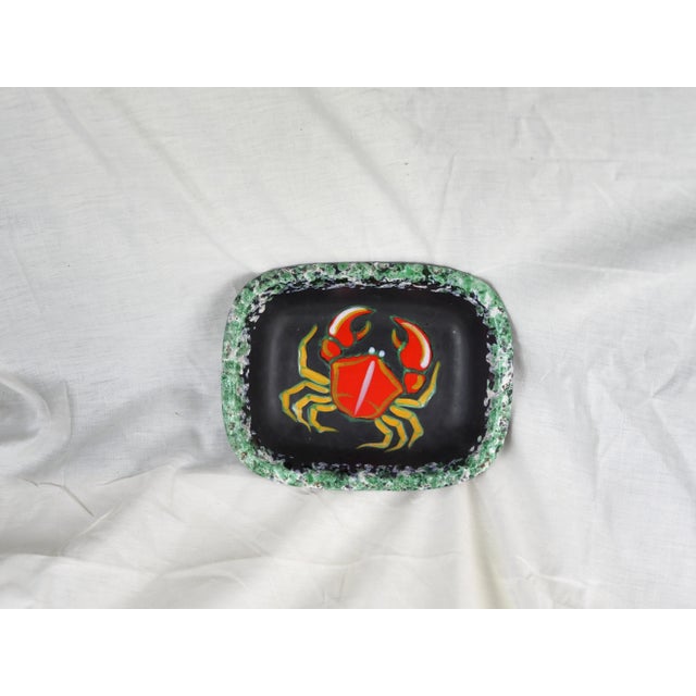 Mid 20th Century Mid-Century Fourmaintraux Vallauris Boho Crab Pin Tray For Sale - Image 10 of 11