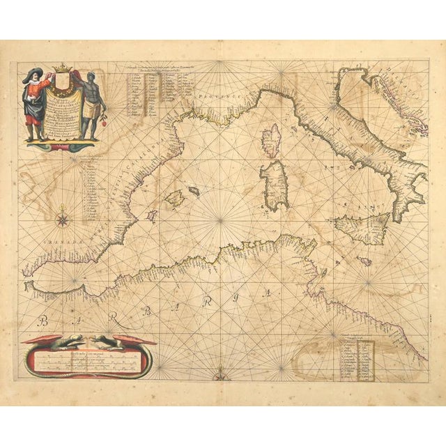 Hollywood Regency Barbarga Etching from Johannes Janssonius, 1650s For Sale - Image 3 of 3