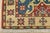 Textile Kazak Rug 2’1” X 3′ Blue Wool Tribal Hand-Knotted Oriental Carpet For Sale - Image 7 of 9