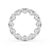 Contemporary Oval East West Eternity Band, Size 5 For Sale - Image 3 of 4