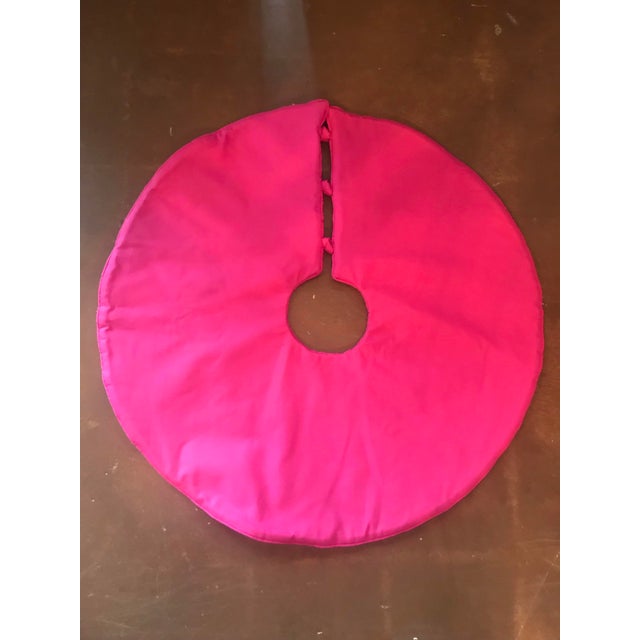 Hot Pink And Orange Patterned Christmas Tree Skirt Chairish