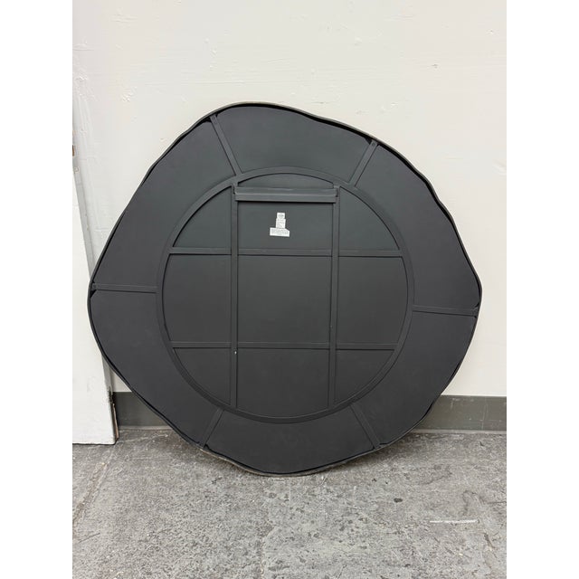 Cb2 Abel Brass Round Wall Mirror For Sale - Image 12 of 12