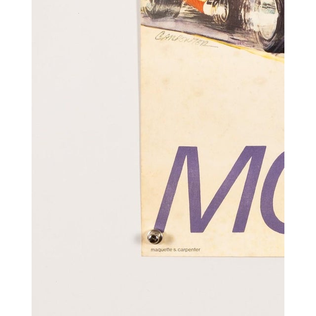 1980s Grand Prix De Monaco 29E 1971 Original Motorsport Poster by S. Carpenter, 1982 For Sale - Image 5 of 9
