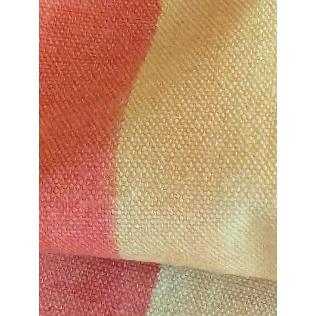 Designers Guild Kesari Fabric | Discontinued Sunset Stripe Cotton | Pink Orange For Sale - Image 14 of 18