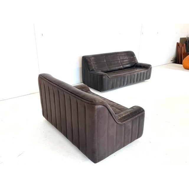 Animal Skin DS 84 Neck Leather Sofa from de Sede, Set of 2 For Sale - Image 7 of 18