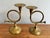 Brass Brass French Horn Candlestick Holders, a Pair For Sale - Image 8 of 8