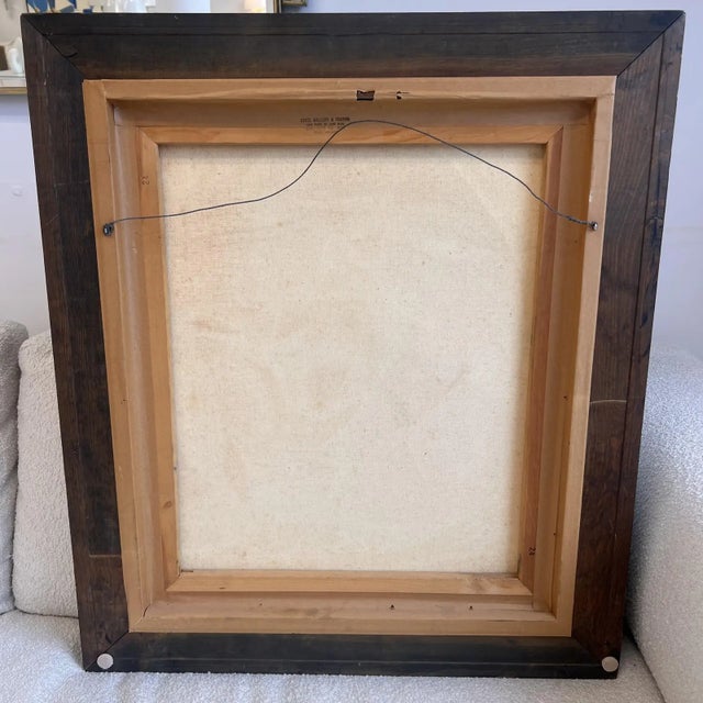 Mid Century Modern Framed Oil Painting Figures For Sale In Greensboro - Image 6 of 7