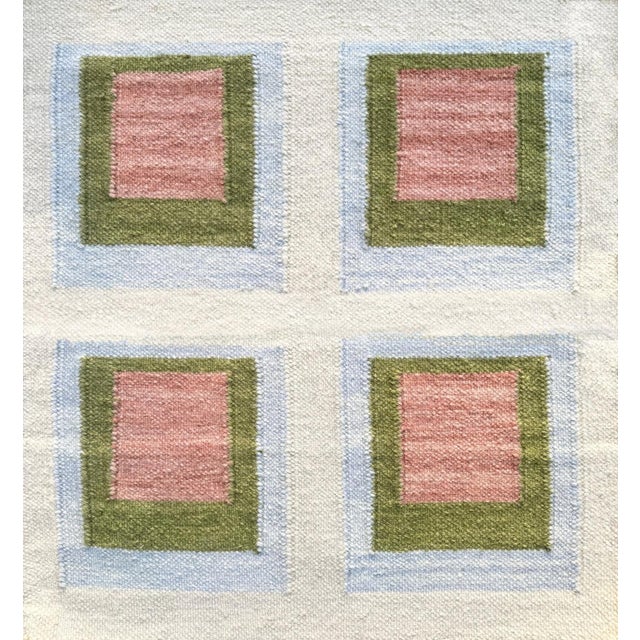 The Color Study Rug is a bold, modernist flatweave rug inspired by Bauhaus color theory and the iconic work of Josef...