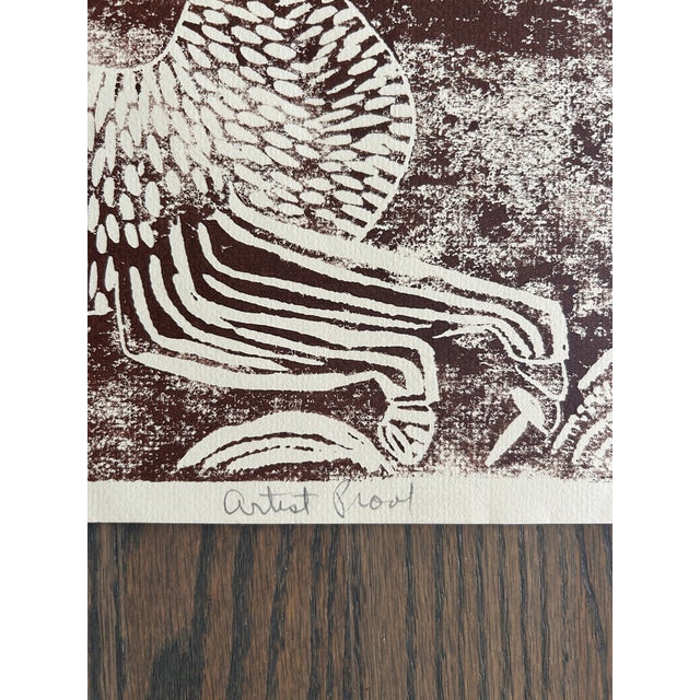 Annette Robyns Signed Artist's Proof Unicorn Print Mid Century Modern For Sale In Denver - Image 6 of 6