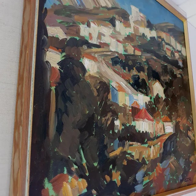 This original oil on canvas is signed Y. B. Lorenz, an artist whose identity remains uncertain. Works bearing this...