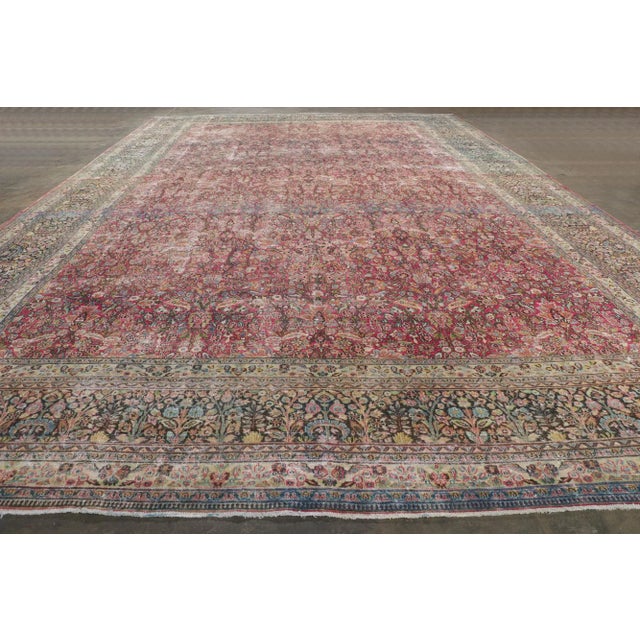 Textile Antique Persian Khorassan Rug - 11'10 X 18'08 For Sale - Image 7 of 9