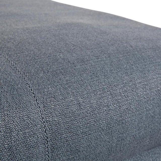 Modern Nuvola Fabric Stool in Blue Grey from Rolf Benz For Sale - Image 3 of 10