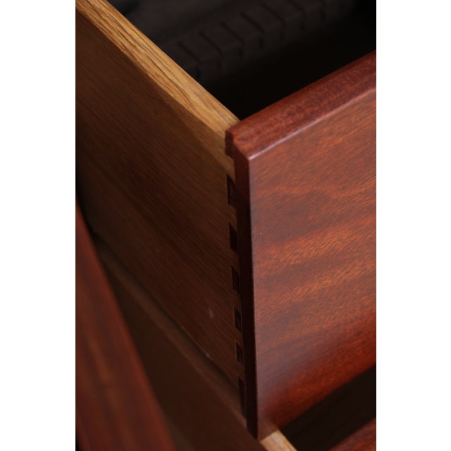 Wood Councill Craftsmen Flame Mahogany 4 Door Breakfront Bookcase For Sale - Image 7 of 16