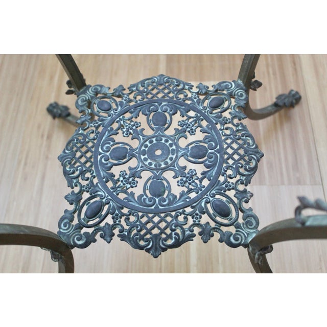 Mid 20th Century Bradley & Hubbard Style Victorian Brass Quartz Footed Plant Stand For Sale - Image 10 of 12