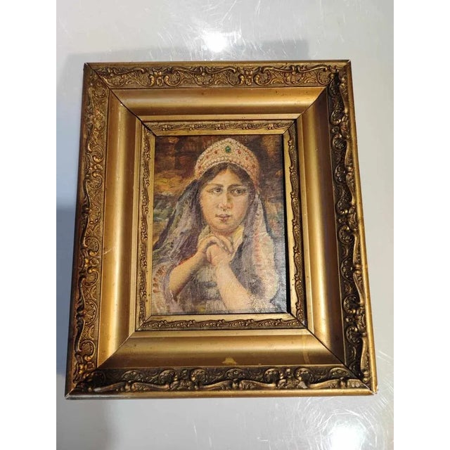 Ukrainian Girl, 1910, Oil on Panel, Framed For Sale - Image 12 of 12