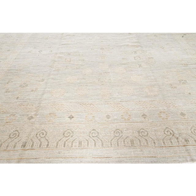 Contemporary Samarkand Style Botanic Handmade Wool Rug by Doris Leslie Blau For Sale - Image 10 of 10