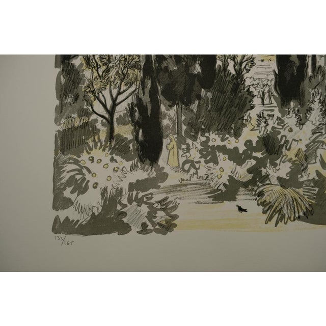 Yves Brayer, Jardin à Chiraz, Lithograph For Sale - Image 5 of 7