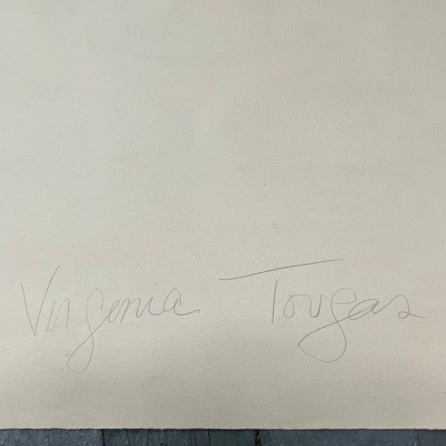 Paint 1970’s Original Folk Art Children’s Room Teddy Bear Watercolor Painting For Sale - Image 7 of 7