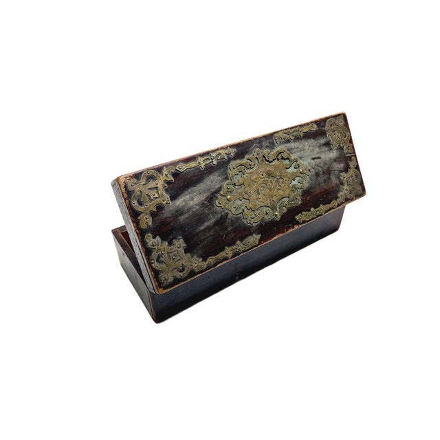 Art Nouveau Oriental Box with Marquetry, 1900s For Sale - Image 14 of 18